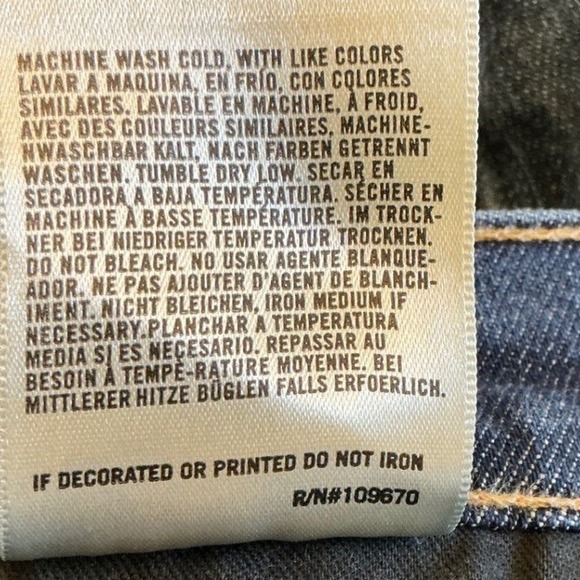 Citizens of Humanity 2000s Kelly Vintage Jeans Blue Low Rise Flap Pocket Size 28 - Picture 8 of 16